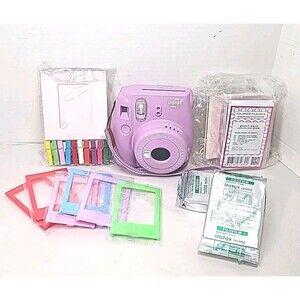 Fujifilm Instax Mini 9 Instant Camera Lilac Purple With 2 film Accessories